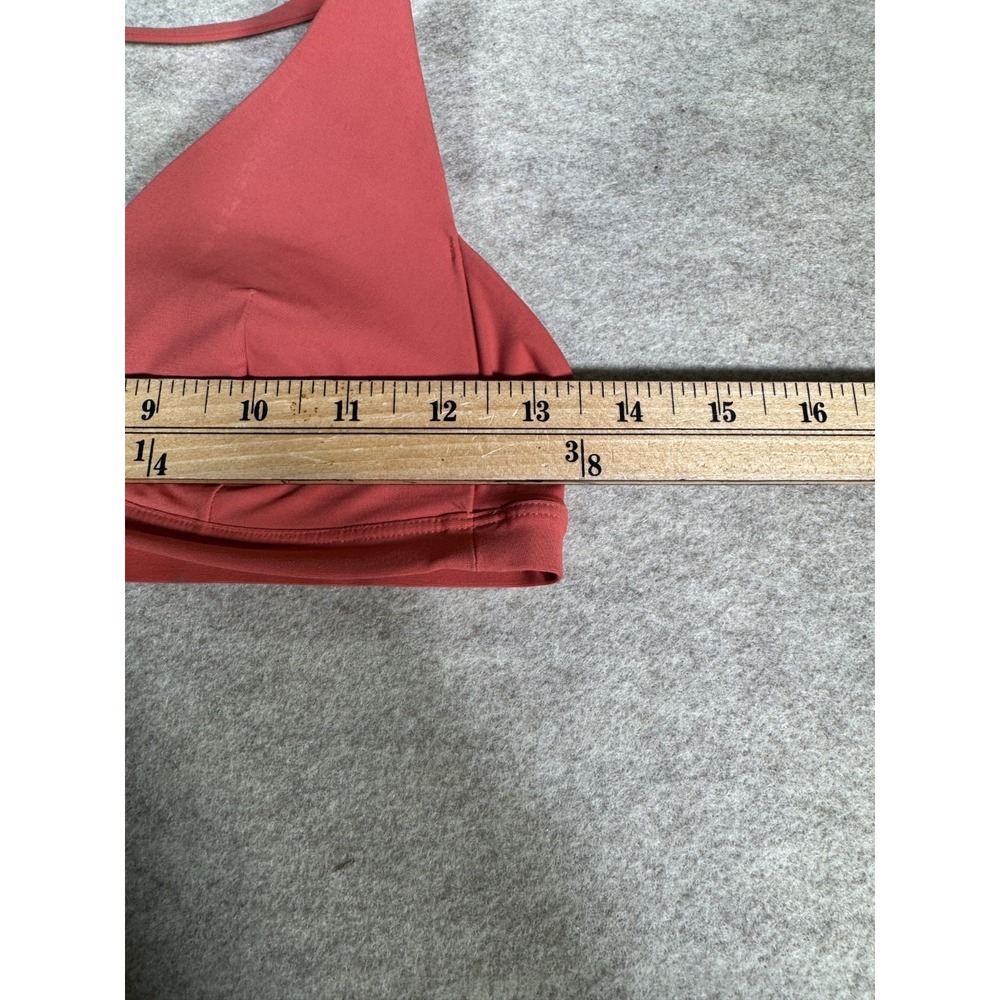 Lululemon Simply There Triangle Bralette Women Rustic Coral Minimal T Back Strap - Picture 6 of 7